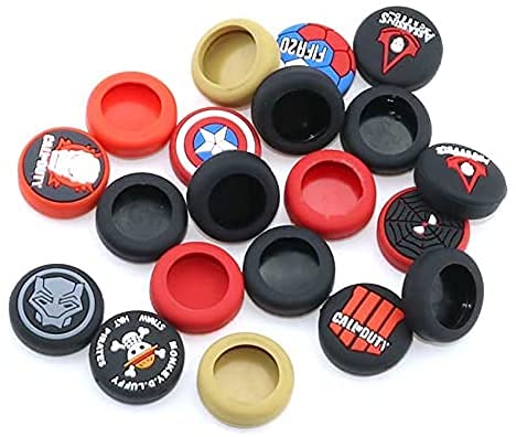 Einuz 2 unids silicona analógico pulgar Stick Grips Joystick cubierta tapa para PS5 PS4 Pro PS3 controlador Thumbstick Cap para Xbox 360 Xbox One Slim X Elite Switch Pro Controller (fifa20)
