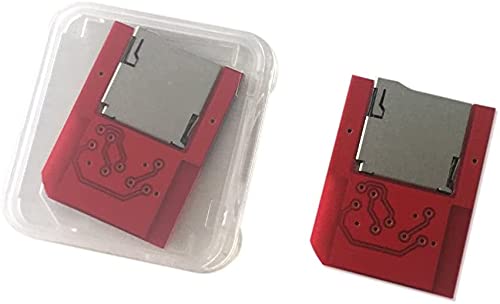 Einuz Para PSVita Tarjeta de Juego a Micro SD TF Tarjeta Adaptador de Transferencia Empuje para Expulsar Reemplazo para PSVita SD2Vita 1000 2000 Henkaku 3.60 Game Accessor (Rojo)