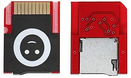 Einuz Para PSVita Tarjeta de Juego a Micro SD TF Tarjeta Adaptador de Transferencia Empuje para Expulsar Reemplazo para PSVita SD2Vita 1000 2000 Henkaku 3.60 Game Accessor (Rojo)