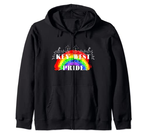 El orgullo de Key West Rainbow para el orgullo gay Sudadera con Capucha