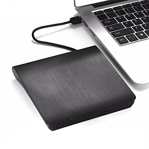 ElecPjf Unidad de DVD Externa USB 3.0 Slim Externa DVD RW Grabadora de CD Unidad Grabadora Lectora Reproductor Unidades óPticas para Computadora PortáTil Pc Grabadora de DVD