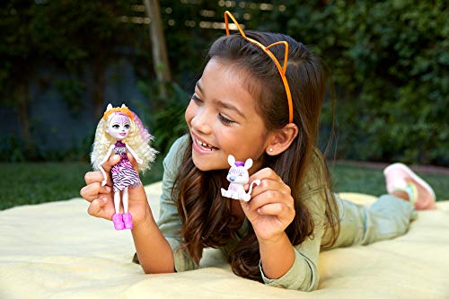 Enchantimals Zadie Zebra y Ref Muñeca con mascota, juguete para niñas y niños +4 años (Mattel GTM27)