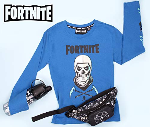 Epic Games Fortnite - Camiseta de manga larga para niño azul 128