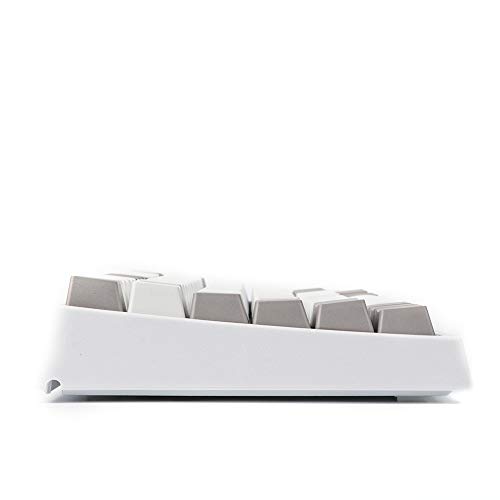 EPOMAKER EP84 - Teclado mecánico para videojuegos (84 teclas RGB, con PBT, teclas subterráneas para Mac/Win/Gamers) blanco grisáceo Gateron Brown Switch
