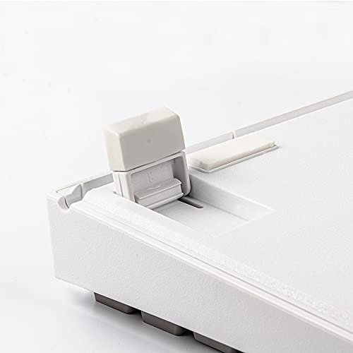 EPOMAKER EP84 - Teclado mecánico para videojuegos (84 teclas RGB, con PBT, teclas subterráneas para Mac/Win/Gamers) blanco grisáceo Gateron Brown Switch