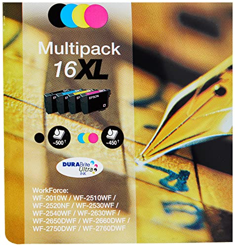 Epson C13T16364022 - Cartucho de tinta, multi-pack XL, multi-pack (negro, amarillo, magenta, cian)