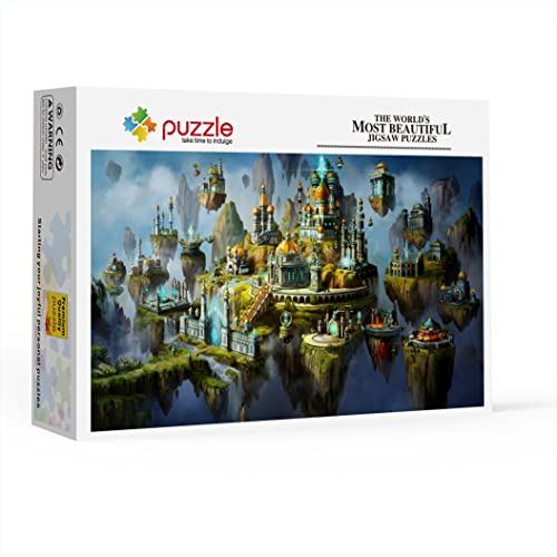 ERTYR Puzzles para Adultos 1000 Piezas Might and Magic Heroes VII 7, Ciudad Academia Rompecabezas Creativo Juegos Habilidad Niños Y Adultos ，Regalos para Amantes O Amigos 75x50cm(1000pcs)