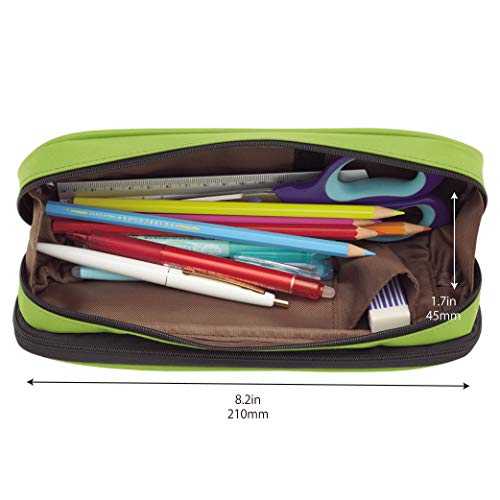 Estuche para bolígrafo de laboratorio LIHIT, color negro Double: 9.4 x 2.4 x 3"