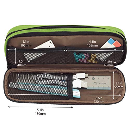 Estuche para bolígrafo de laboratorio LIHIT, color negro Double: 9.4 x 2.4 x 3"