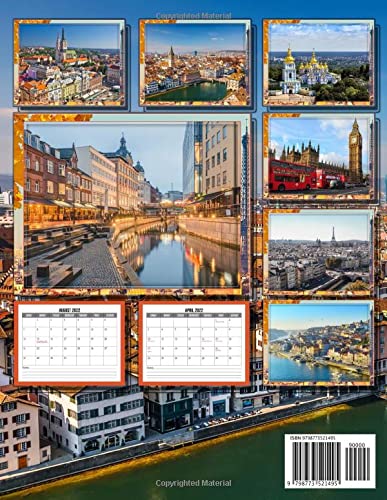 European Destinations 2022 Calendar: Must See Places For Avid Travelers Mini Planner Jan 2022 to Dec 2022 PLUS 6 Extra Months Of 2023 | Premium ... Gift Idea Kalendar calendario calendrier