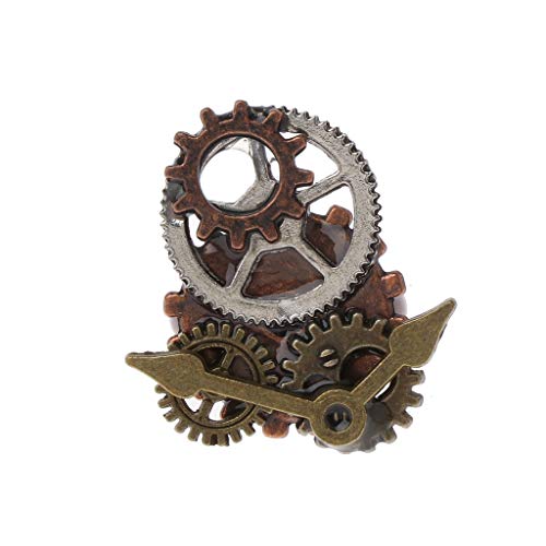 exing mano gemachter Punk estilo de aleación metal Steam Punk estándar Gear Open Anillo unisex de joyas