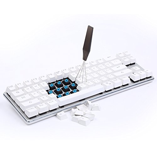 Extractor de teclas de acero inoxidable negro adecuado para teclas de teclado mecánico Magicforce de Qisan