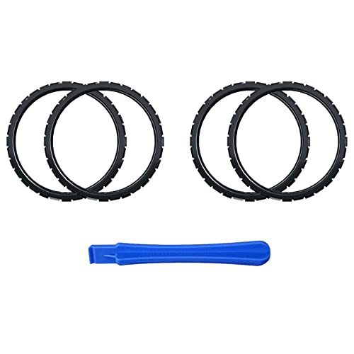 eXtremeRate Anillos de Acento para Playstation 5 Mando Accesorios Anillos de Joysticks para PS5 Anillos de Reemplazo con un Herramienta de Abrir Anillos para PS5-NO Incluye Control(Negro Sólido)