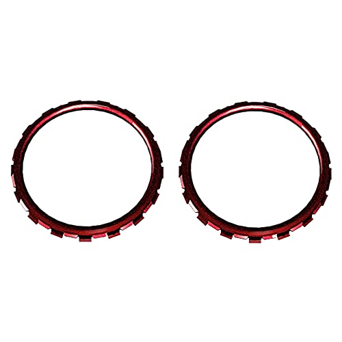 eXtremeRate Anillos de Acento para PS5 Mando Accesorios Anillos de Joysticks para Playstation 5 Anillos de Reemplazo con un Herramienta de Abrir Anillos para PS5-NO Incluye Control(Rojo Escarlata)