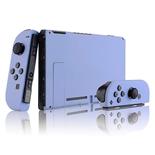 eXtremeRate Carcasa para Nintendo Switch,Funda Completa para Nintendo Switch Consola Joy-con Control Shell de Bricolaje reemplazable con Botón Completo (Violeta Claro)