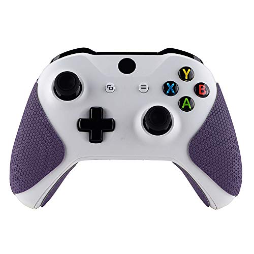 eXtremeRate Pegatina de Agarre para Xbox One Aadhesivo de Silicona Antideslizante Piel de Goma para Control de Xbox One Protector con Textura para Mando de Xbox One Original/One X/One S(Violeta)