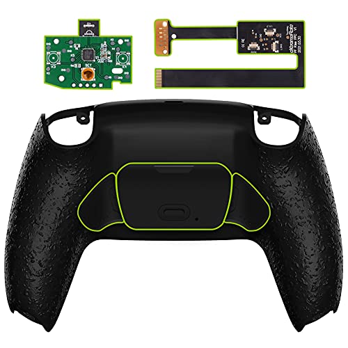 eXtremeRate Programable Rise Remap Kit para PS5 Mando BDM-010 Actualización Board&Carcasa Trasera Diseñada&Botones Traseros Accesorios para Playstation 5 Control-NO Incluye Mando(Salpicaduras Negras)
