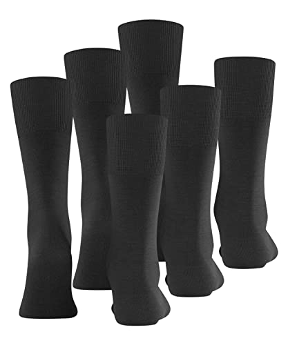 Falke Airport 3er Pack, Calcetines para Hombre, (lot de 3 ), negro, 41/42
