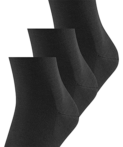 Falke Airport 3er Pack, Calcetines para Hombre, (lot de 3 ), negro, 41/42