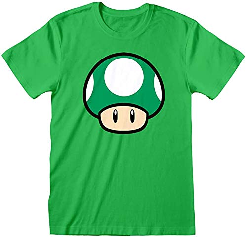 Fashion UK - Camiseta de manga corta con diseño de seta original verde para adulto, unisex Verde L