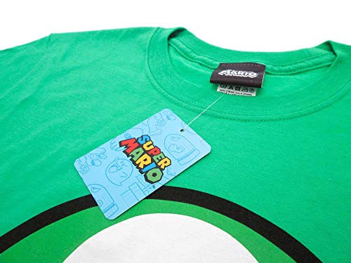 Fashion UK Camiseta de Super Mario Bros Toad con diseño de seta, producto oficial adulto unisex Verde XL