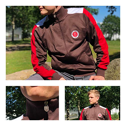 FC St. Pauli Fanergy Logo 2019 - Chaqueta deportiva (2 unidades), color marrón, marrón, xx-large