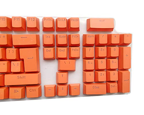 Feicuan 104 Keyset Keycap ABS Teclas Colorful Retroiluminado Replacement Key Cap Cover para Teclado mecánico -Orange