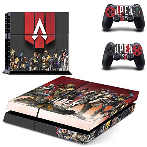 FENGLING Apex Legends - Adhesivo de vinilo para consola PS4 para Playstation 4 + 2 pegatinas de control para juegos Dualshock4