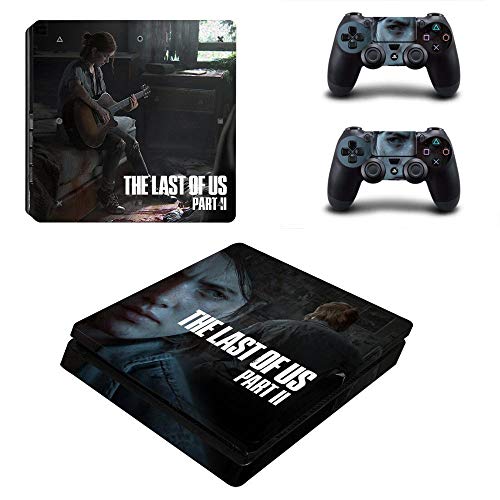 FENGLING The Last of Us Part 2 Ps4 Slim Skin Sticker Calcomanía para Playstation 4 Consola y Controlador Skin Ps4 Slim Skins Sticker Vinilo