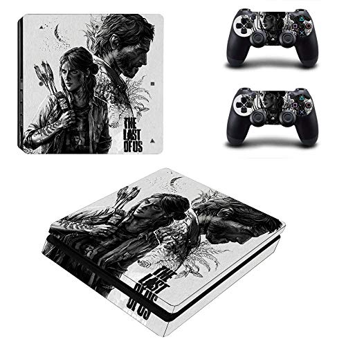 FENGLING The Last of Us Part 2 Ps4 Slim Skin Sticker Decal Vinilo para Playstation 4 Duslshock 4 Consola y Controlador Ps4 Slim Skin Sticker