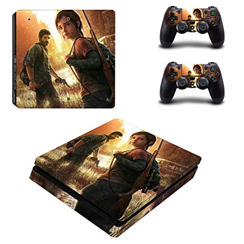 FENGLING The Last of Us Part 2 Ps4 Slim Skin Sticker Decal Vinilo para Playstation 4 Duslshock 4 Consola y Controlador Ps4 Slim Skin Sticker