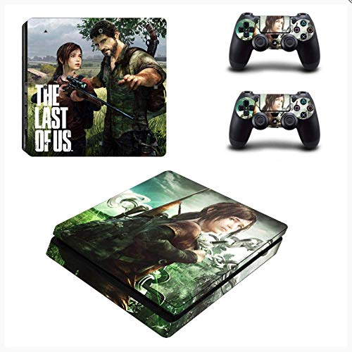 FENGLING The Last of Us Part 2 Ps4 Slim Skin Sticker Decal Vinilo para Playstation 4 Duslshock 4 Consola y Controlador Ps4 Slim Skin Sticker