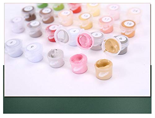 FFjingpu The Ferryman DIY Lienzo Pintura por números para Adultos Pintura de Pigmento acrílico por número Arts Craft