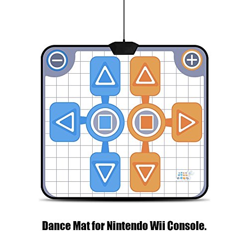 Fictory Dance Pad Double Person Antideslizante Dance Dancing Pad Mat para Nintendo Wii Console Game Antideslizante Dance Pad Dance Pad para Wii