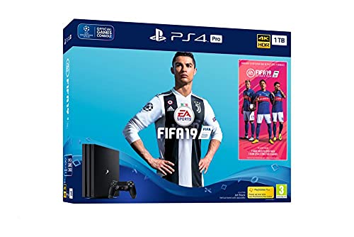 FIFA 19 PS4 Pro 1TB Bundle with FIFA 19 Ultimate Team Icons and Rare Player Pack [Importación inglesa]