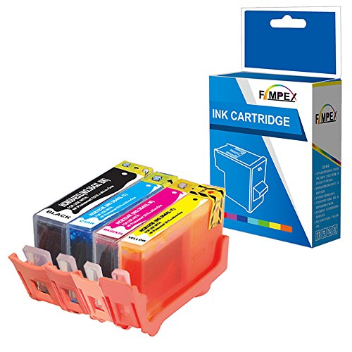 Fimpex Compatible Tinta Cartucho Reemplazo Para HP Deskjet 3070A 3520 Photosmart 5510 5510 5512 5514 5515 5520 5522 5524 5525 6510 6520 6525 7510 7520 B010a B109a B109c B109d 364XL (BK/C/M/Y, 4-Pack)