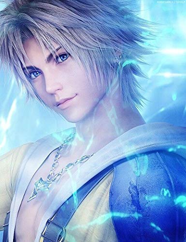 Final Fantasy X Tidus Conjunto Collar + Anillo + Llavero Cosplay | FF10 Cosplay Dissidia Cloud XV 15