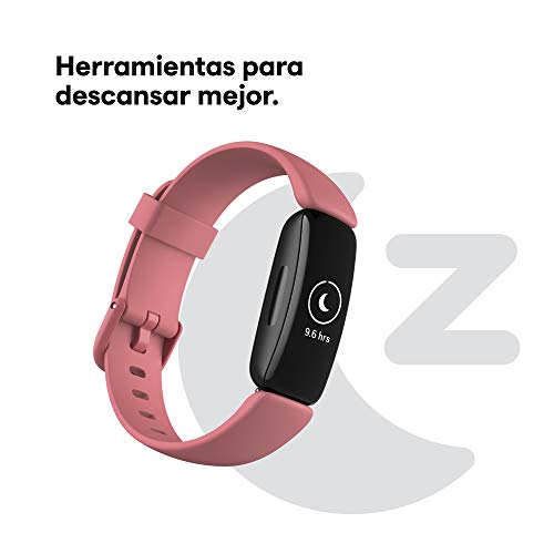 Fitbit Inspire 2 - Pulsera de salud y actividad física con ritmo cardiaco continuo, 1 año del servicio Fitbit Premium incluido y 10 días de batería, Rosa Pomelo