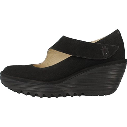 Fly London Yasi682fly, Zapatos con plataforma Mujer, Negro (Black 2006), 40 EU