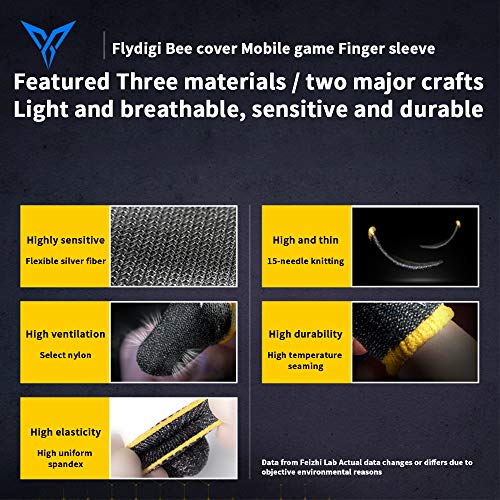 Flydigi Controlador de Juegos móvil PUBG, Wasp 2 Gamepad PUBG Set Android Teléfono móvil Tableta Universal Bluetooth Auxiliar Teclado Ratón Presión automática Periféricos (Dos Pares)