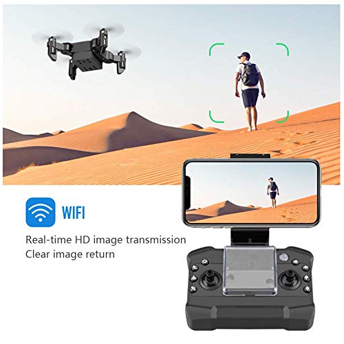 Folding RC Drone for Adults RC Quadcopter 5.8G WiFi FPV with 720P HD Camera Live Video Dual GPS Positioning Drone 40Mins(20+20) Long Flight Time Smart Return Home (4K)