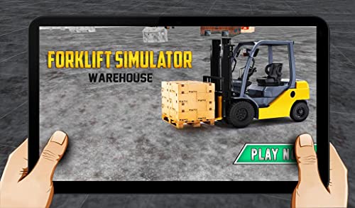 Forklift simulator warehouse