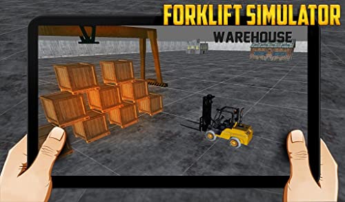 Forklift simulator warehouse