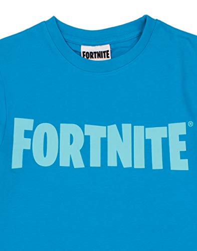Fortnite Camiseta Boys Battle Royale Kids Blue O Negro Manga Corta Top 12-13 años