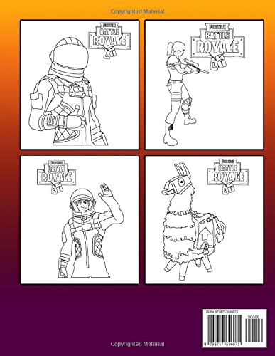 Fortnit𝚎 Coloring Book: Stunning Coloring Pages With Super Nice Illustrations | Gift Idea For All Gamers