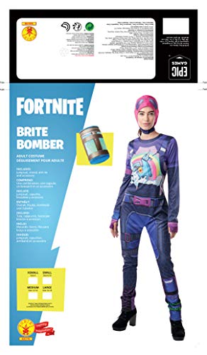 Fortnite - Disfraz Brite Bomber para adulto, talla L (Rubies 300190-L)