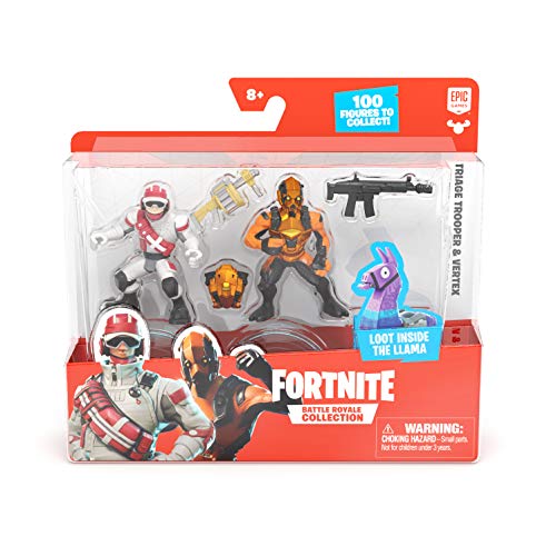 Fortnite Paquete dúo: 2 Figuras de la colección Battle Royale - Triage Trooper y Vertex