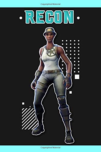 Fortnite : Recon skin notebook: lined notebook