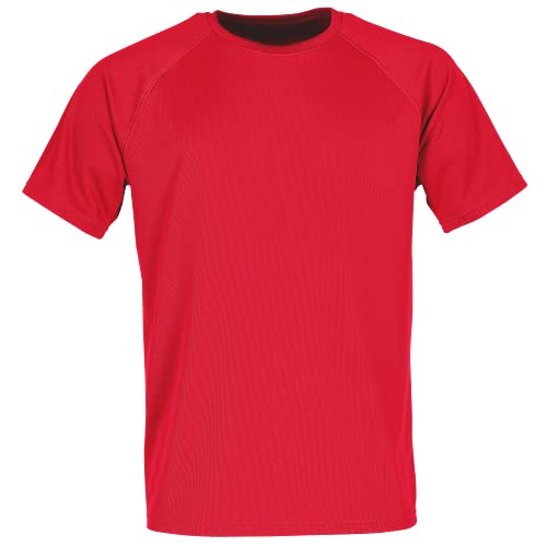 Fruit of the Loom Ss074m Camiseta, Rosso, Large para Hombre