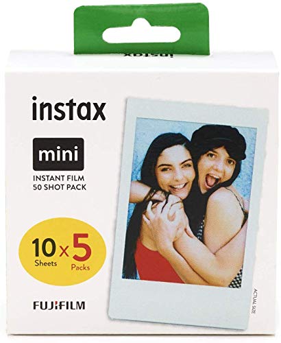 Fujifilm instax mini película, Pack of 5 x 10 hojas (el embalaje puede variar)